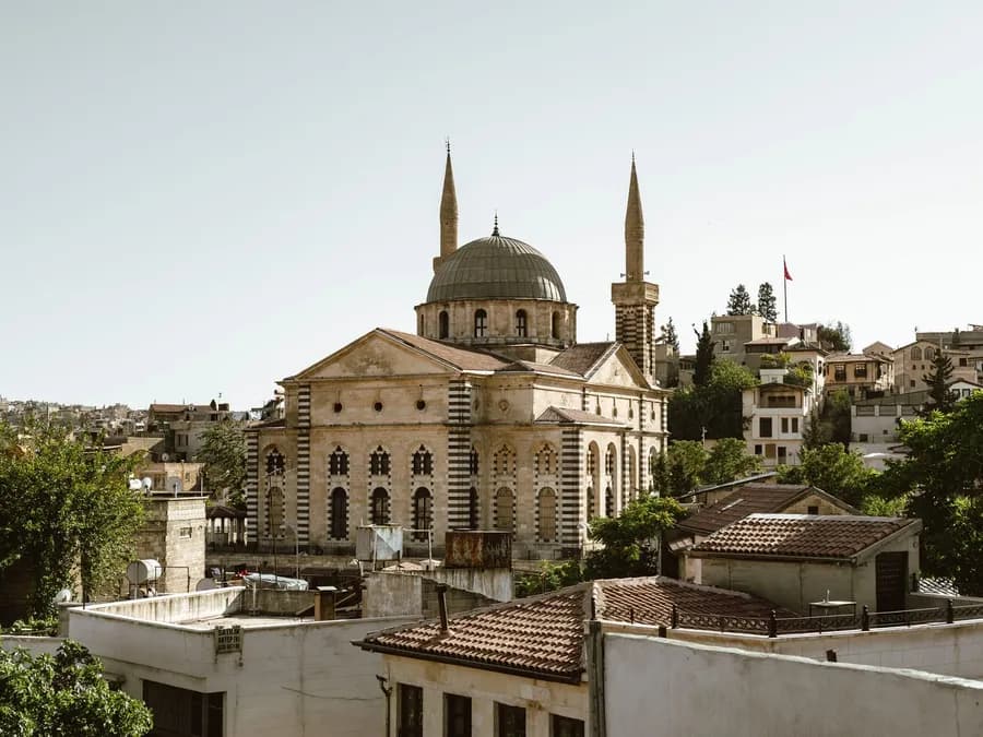 Gaziantep'in tarihi şehir dokusu ve çatıları
